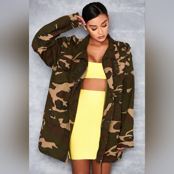[SOLD] Mistress Rocks Jump Up Camouflage Oversized Jacket XS - Picture 2 of 7